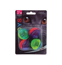 Hračka MAGIC CAT míček lesklý plastový chrastící 4 ks - 3,75cm Hračka MAGIC CAT míček lesklý plastový chrastící 4 ks - 3,75cm