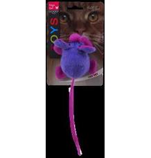 Hračka MC myška chrastící s catnip mix 22,5 cm