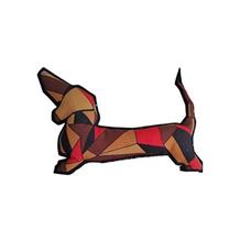 Hračka pes animALL Jezevčík textil, barevný  20x25cm