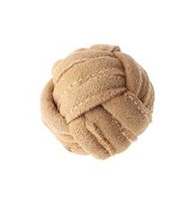 Hračka pes animALL Kožený míč kůže, natural L 10cm