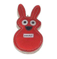 Hračka pes animALL Králík kůže, barevný 18x11cm