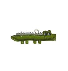 Hračka pes animALL Krokodýl pro štěňata, kůže  14x13cm