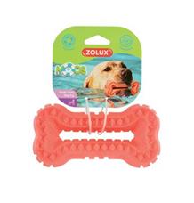 Hračka pes BONE MOOS TPR Zolux 16 cm lososová Hračka pes BONE MOOS TPR Zolux 16 cm lososová