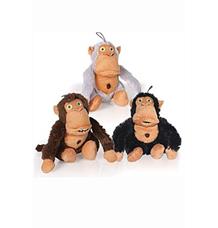 Hračka pes Crazy monkey 36cm černá