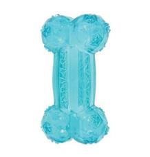 Hračka pes kost BONE TPR POP tyrkys Zolux 14 cm