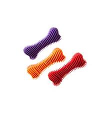 Hračka pes Kost Dentální žebrovaná plovací 12cm 1 ks