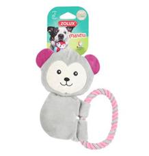 Hračka pes MAXOU Rope plyš šedá Zolux 1 ks Hračka pes MAXOU Rope plyš šedá Zolux 1 ks