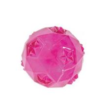 Hračka pes míček TPR POP BALL 6cm růžová Zolux