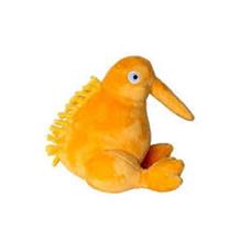 Hračka pes PLUSH plyš,pískací 16cm Kiwi 1ks oranžová