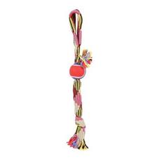 Hračka pes TENNIS BALL ROPE laso Zolux 50 cm