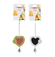 Hračka pro ptáky zrcátko srdce plast Zolux 1 ks Hračka pro ptáky zrcátko srdce plast Zolux 1 ks