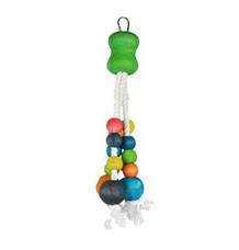 Hračka pro střední a velké papoušky dřevěná 22cm 1 ks Hračka pro střední a velké papoušky dřevěná 22cm 1 ks