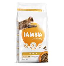 IAMS for Vitality Adult Cat Food Hairball Reduction with Fresh Chicken 2 kg IAMS for Vitality Adult Cat Food Hairball Reduction with Fresh Chicken 2 kg