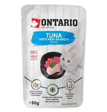 Kapsička ONTARIO Cat Tuna in Broth 80 g Kapsička ONTARIO Cat Tuna in Broth 80 g