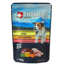 Kapsička ONTARIO Dog Liver with Chicken in Broth