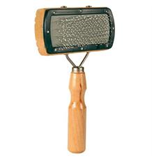 Kartáč jednostranný, dřevěný, hranatý s kuličkami 10x18cm 1 ks Kartáč jednostranný, dřevěný, hranatý s kuličkami 10x18cm 1 ks