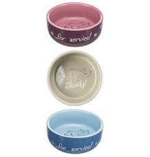 Keramická miska barevná s ležící kočkou 300ml/11cm 1 ks - barva různá Keramická miska barevná s ležící kočkou 300ml/11cm 1 ks - barva různá