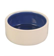 Keramická miska malá 0,35 l/12 cm - bílá/ modrá