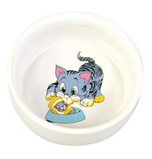 Keramická miska, malovaná, motiv kočka 300 ml/ 11 cm Keramická miska, malovaná, motiv kočka 300 ml/ 11 cm