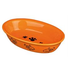 Keramická miska oválná, různobarevná bílá 0,2 l/ 15x10 cm Keramická miska oválná, různobarevná bílá 0,2 l/ 15x10 cm