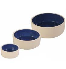 Keramická miska střední bílá/modrá 1 l/ 18 cm Keramická miska střední bílá/modrá 1 l/ 18 cm