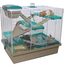 Klec hlod. křeček Pico XL Rosewood stříbr./mod./hrášk. 50x36x47cm Klec hlod. křeček Pico XL Rosewood stříbr./mod./hrášk. 50x36x47cm