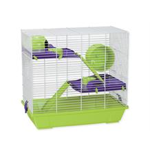 Klec SMALL ANIMAL Jakub bílo-zelená s výbavou 1 ks