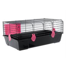 Klec SMALL ANIMAL Matěj černá s červenou výbavou 1 ks Klec SMALL ANIMAL Matěj černá s červenou výbavou 1 ks