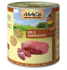 Konz. MACs Cat HOVĚZÍ a KUŘECÍ SRDCE 800 g Konz. MACs Cat HOVĚZÍ a KUŘECÍ SRDCE 800 g