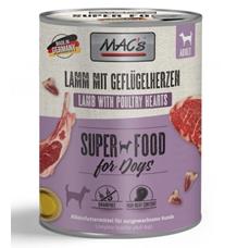 Konz. MACs Dog JEHNĚ a DRŮBEŽÍ SRDCE s rýží 400 g Konz. MACs Dog JEHNĚ a DRŮBEŽÍ SRDCE s rýží 400 g