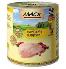 Konz. MACs Dog KUŘE a BRUSINKA 400 g Konz. MACs Dog KUŘE a BRUSINKA 400 g