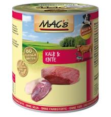 Konz. MACs Dog TELECÍ a KACHNA 800 g Konz. MACs Dog TELECÍ a KACHNA 800 g