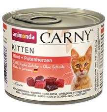 ANIMONDA konzerva CARNY Kitten - hovězí + krůtí srdce