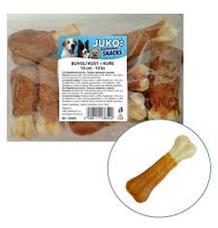 Kost buvolí s kuřecím masem JUKO Snacks 7,5 cm 7,5cm/10ks