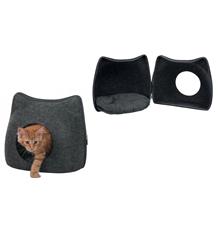 Plstěná jeskyně KOČKA, tmavě šedá 38 x 35 x 37 cm Plstěná jeskyně KOČKA, tmavě šedá 38 x 35 x 37 cm