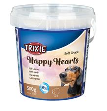 Soft Snack Happy Hearts - srdíčka jehněčí s rýží,kyblík 500 g Soft Snack Happy Hearts - srdíčka jehněčí s rýží,kyblík 500 g