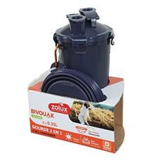 Lahev 2v1+ 2 misky BIVOUAK 2x350ml modrá Zolux 1 sada Lahev 2v1+ 2 misky BIVOUAK 2x350ml modrá Zolux 1 sada