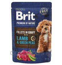 Brit Premium Dog Fillets Gravy Lamb&Green Peas 85g