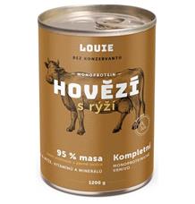 Louie konz. pro psy hovězí s rýží 1200 g Louie konz. pro psy hovězí s rýží 1200 g