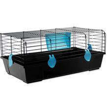 Klec SMALL ANIMAL Matěj černá s modrou výbavou 1 ks Klec SMALL ANIMAL Matěj černá s modrou výbavou 1 ks