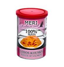 MERI Deluxe Cat losos kousky, konzerva