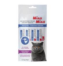 Miau Miau Creamy Snacks Cat tuňák a kuřecí 