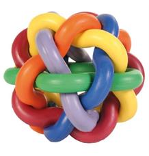 Míč tvrdá guma uzlíkový velký (10cm)