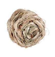 Míček s rolničkou z trávy 10 cm Míček s rolničkou z trávy 10 cm