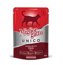 Miglior Cane Unico kapsička pro kočky telecí 85g Miglior Cane Unico kapsička pro kočky telecí 85g