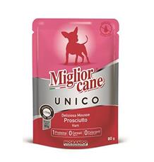 Miglior Cane Unico MINI kapsička pro psy šunka 80g Miglior Cane Unico MINI kapsička pro psy šunka 80g