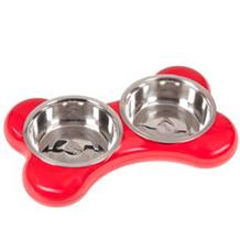 Karlie-Flamingo Miska nerez KOST 2x1500ml/49x30x10cm/červená Karlie-Flamingo Miska nerez KOST 2x1500ml/49x30x10cm/červená