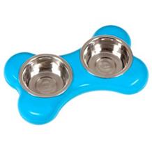 Karlie Miska nerez KOST 2x400ml/36x22x8cm/modrá Karlie Miska nerez KOST 2x400ml/36x22x8cm/modrá