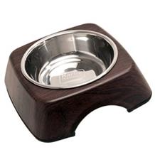 Karlie Miska nerez v dřevěném stojánku 350ml, wenge Karlie Miska nerez v dřevěném stojánku 350ml, wenge