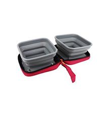 Miska skládací 2v1 BIVOUAK 2x700ml červená Zolux 2x700ml červená